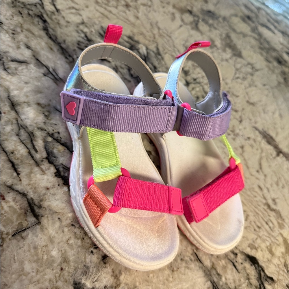 The Children's Place Pink and Purple Kids Sandals